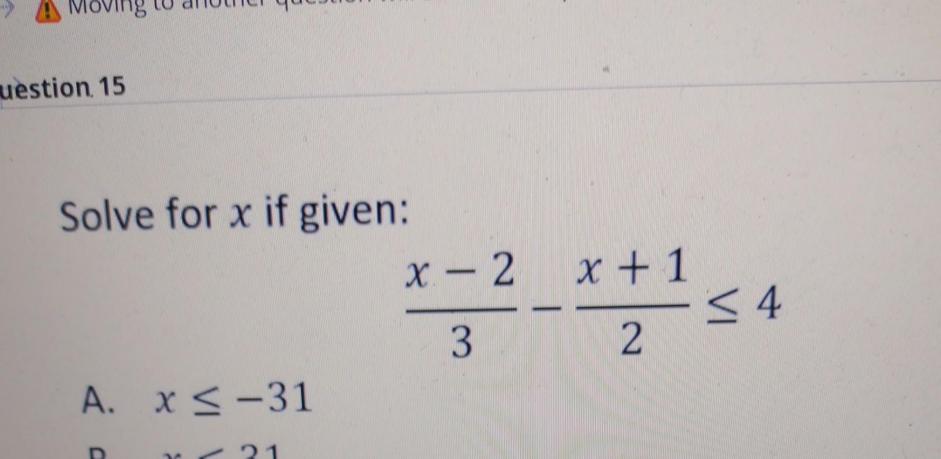 Solved Solve For X If Given 3x 2 2x 1 4 A X 31A Pilot Chegg solved-solve-for-x-if-given-3x-2-2x-1-4-a-x-31a-pilot-chegg