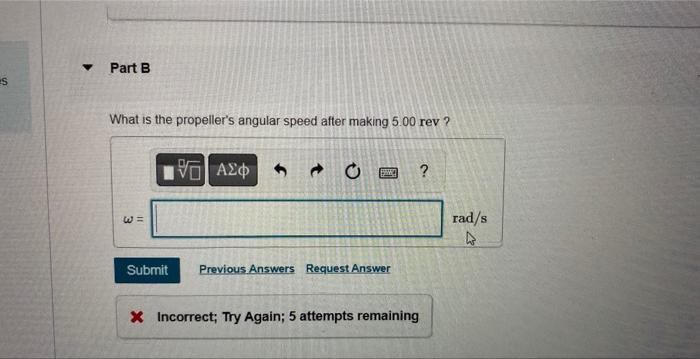 Solved An airplane propeller is 2.38 m in length (from tip | Chegg.com