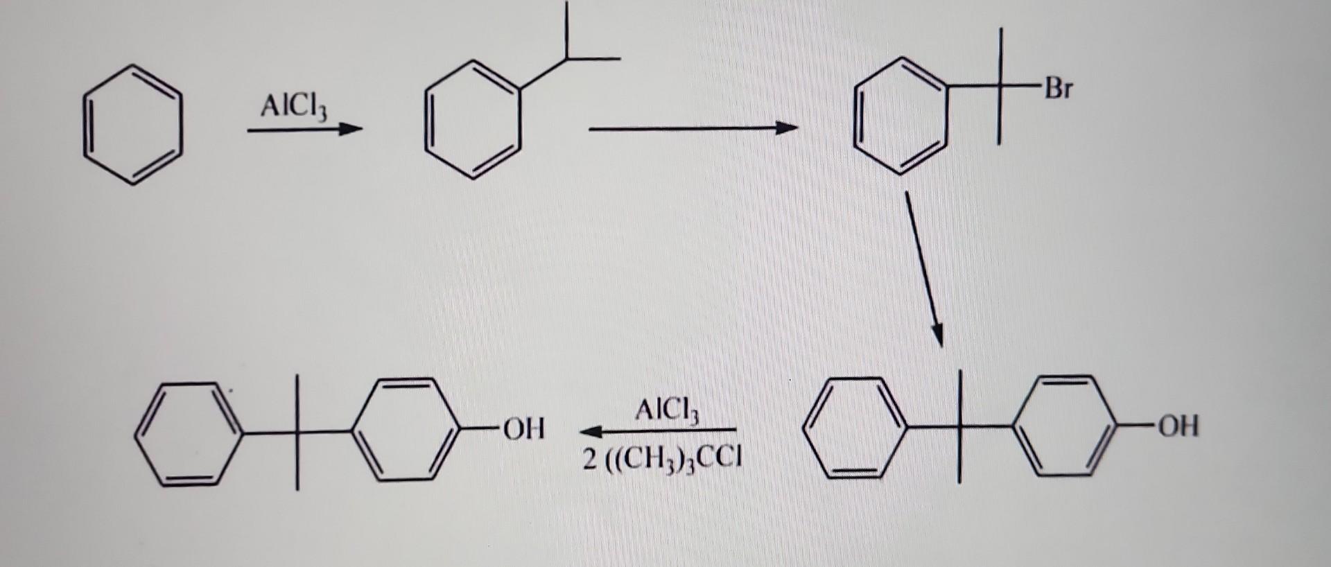 Solved AlCl3 2((CH3)3CClAlCl34 | Chegg.com