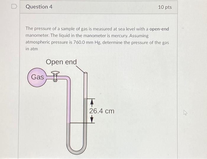 Solved A typical barometric pressure in Denver, Colorado, is