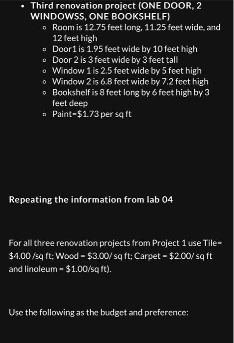 Solved How can I ask for the NUMBER of doors, windows and | Chegg.com