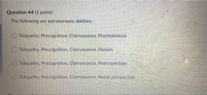 Solved Question 45 1 point is a rare sleep disorder Chegg