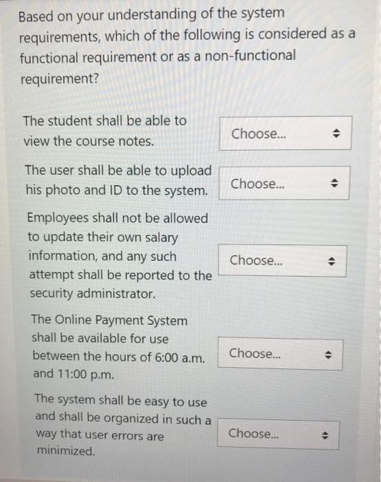 Solved Based on your understanding of the system | Chegg.com