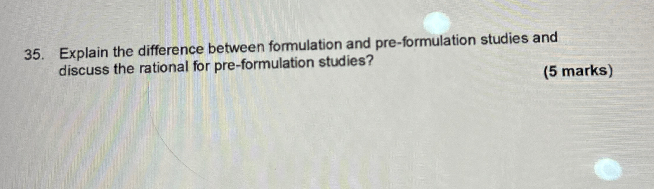 Solved explain the difference between formulation and chegg