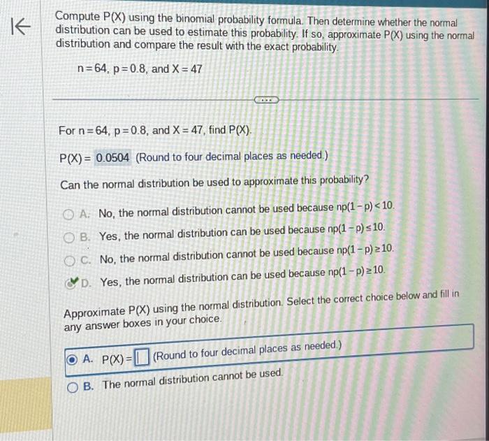 Solved Compute P X Using The Binomial Probability Formula Chegg Com