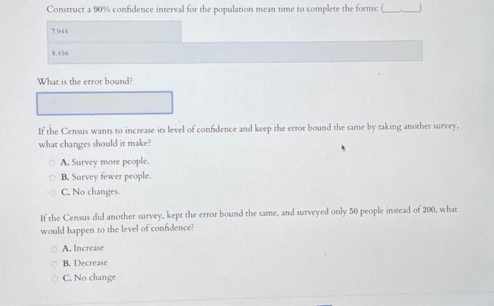Solved The U.S. Census Bureau conducts a study to determine | Chegg.com