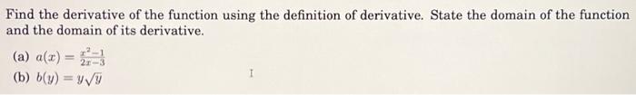 state the definition of the derivative of a function at a point