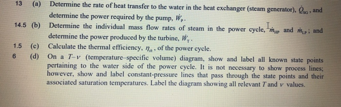 The figure below shows a schematic diagram of a steam | Chegg.com