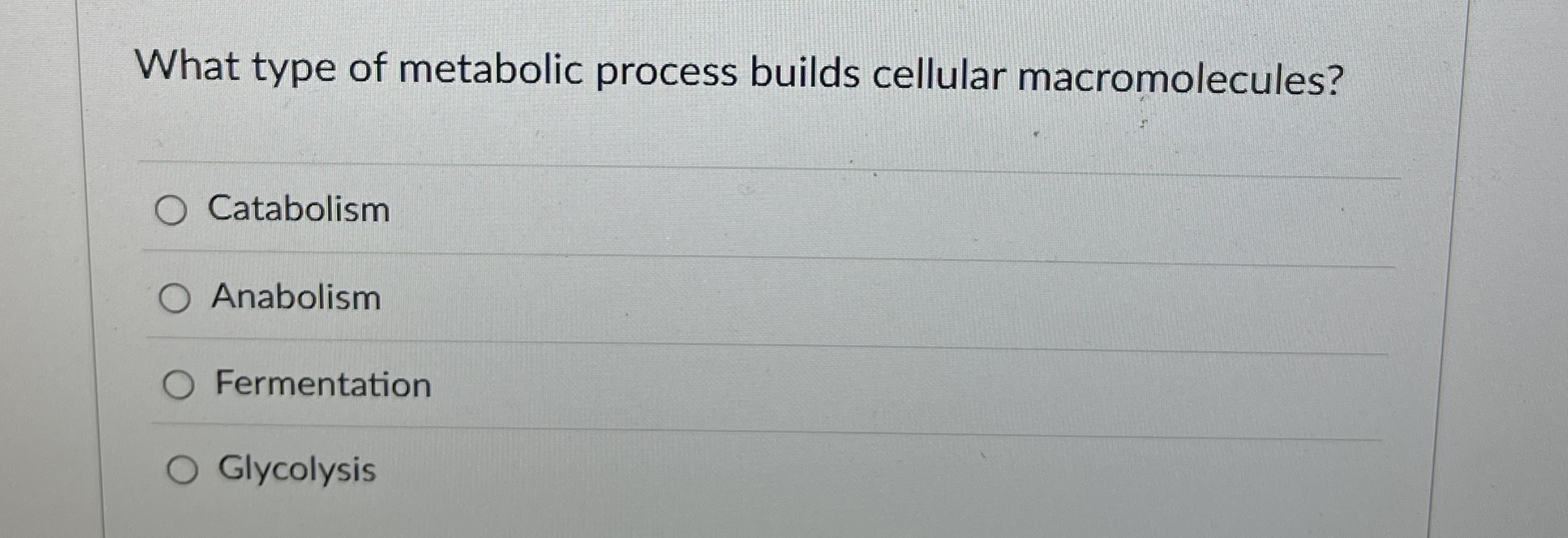 What type of metabolic process builds cellular | Chegg.com