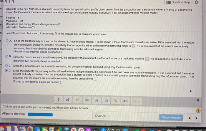 Solved 15 1 9 Question Help Students In The New MBA Class At Chegg