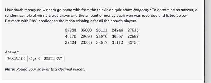 Solved Suppose you have selected a random sample of n=5 | Chegg.com