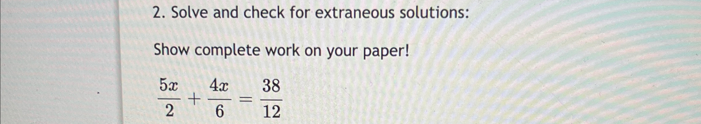 solved-solve-and-check-for-extraneous-solutions-show-chegg