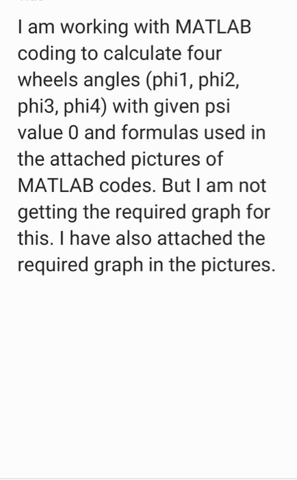 Solved I am working with MATLAB coding to calculate four | Chegg.com