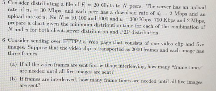 5-consider-distributing-a-file-of-f-20-gbits-to-n-chegg