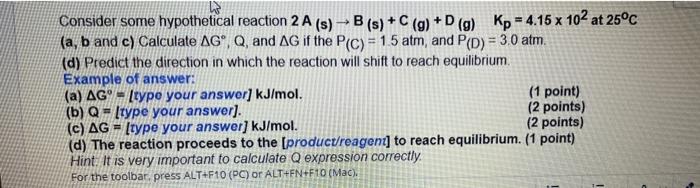 Solved Consider Some Hypothetical Reaction | Chegg.com