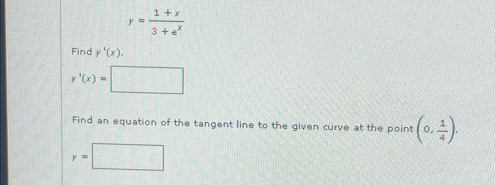 Solved Y 1 X3 Exfind Y X R X Find An Equation Of The