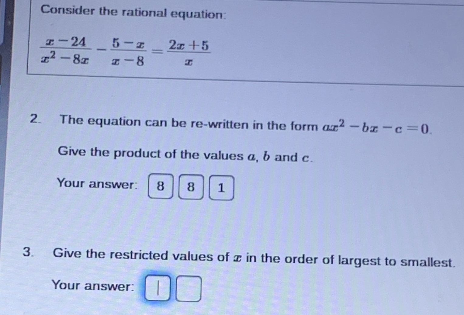 Solved Consider the rational | Chegg.com