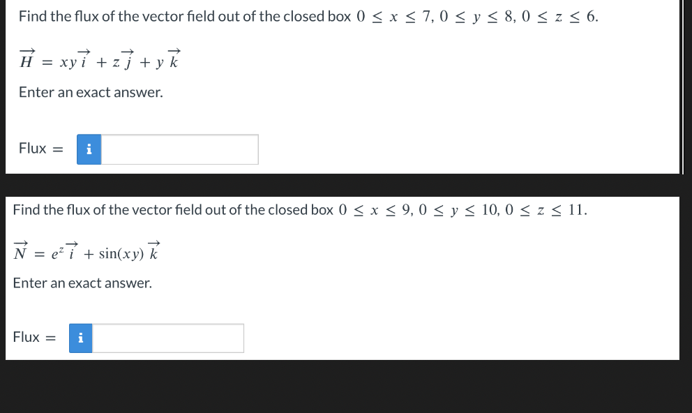 Solved Find The Flux Of The Vector Field Out Of The Closed