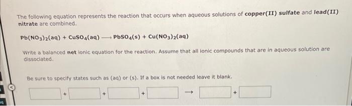 Solved The following equation represents the reaction that | Chegg.com