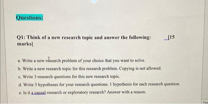 what new research questions can you think of