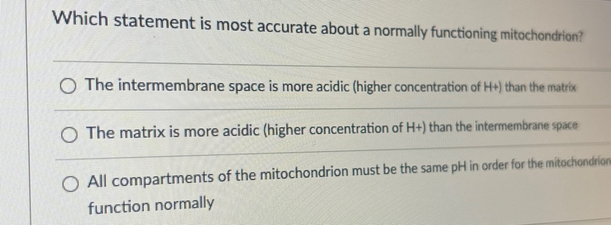 Solved Which statement is most accurate about a normally