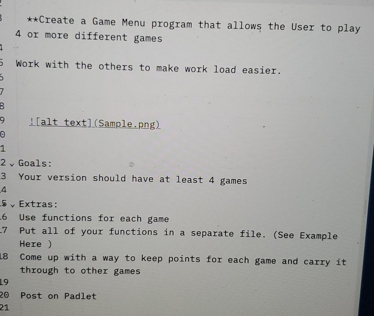 Solved B **Create a Game Menu program that allows the user | Chegg.com