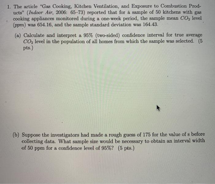 Solved 1. The article 