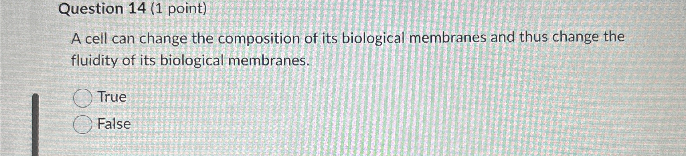 Solved Question 14 (1 ﻿point)A cell can change the | Chegg.com