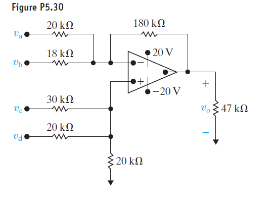 Solved: The op amp in the adder-subtracter circuit shown in Fig ...