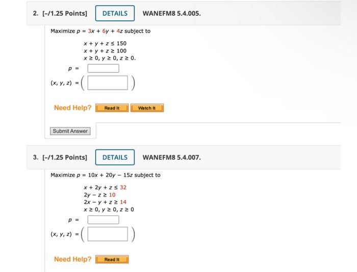 solved-p-3x-6y-4z-subje-x-y-z-150x-y-z-100x-0-y-0-z-0-chegg