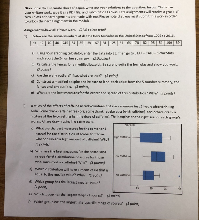 Solved Directions On a separate sheet of paper, write out