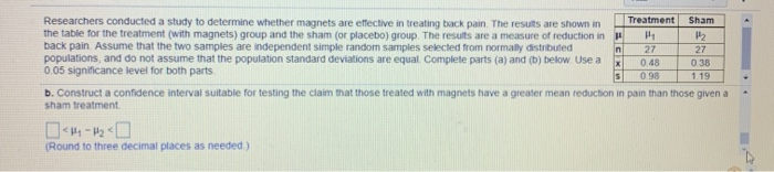 Solved Researchers conducted a study to determine whether | Chegg.com