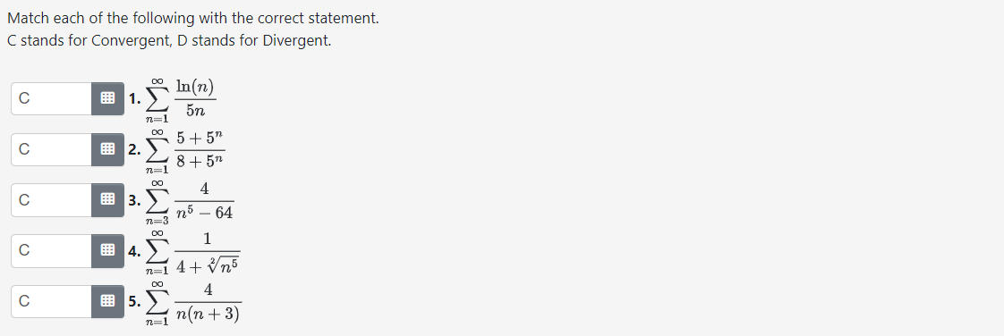 Solved Match each of the following with the correct | Chegg.com