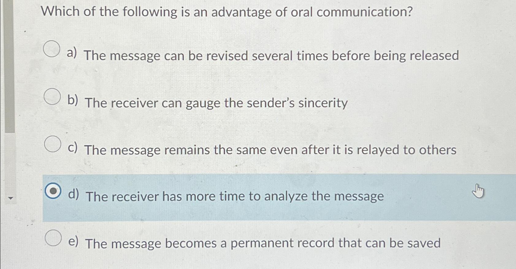 Solved 412. Which of the following are the advantages of a