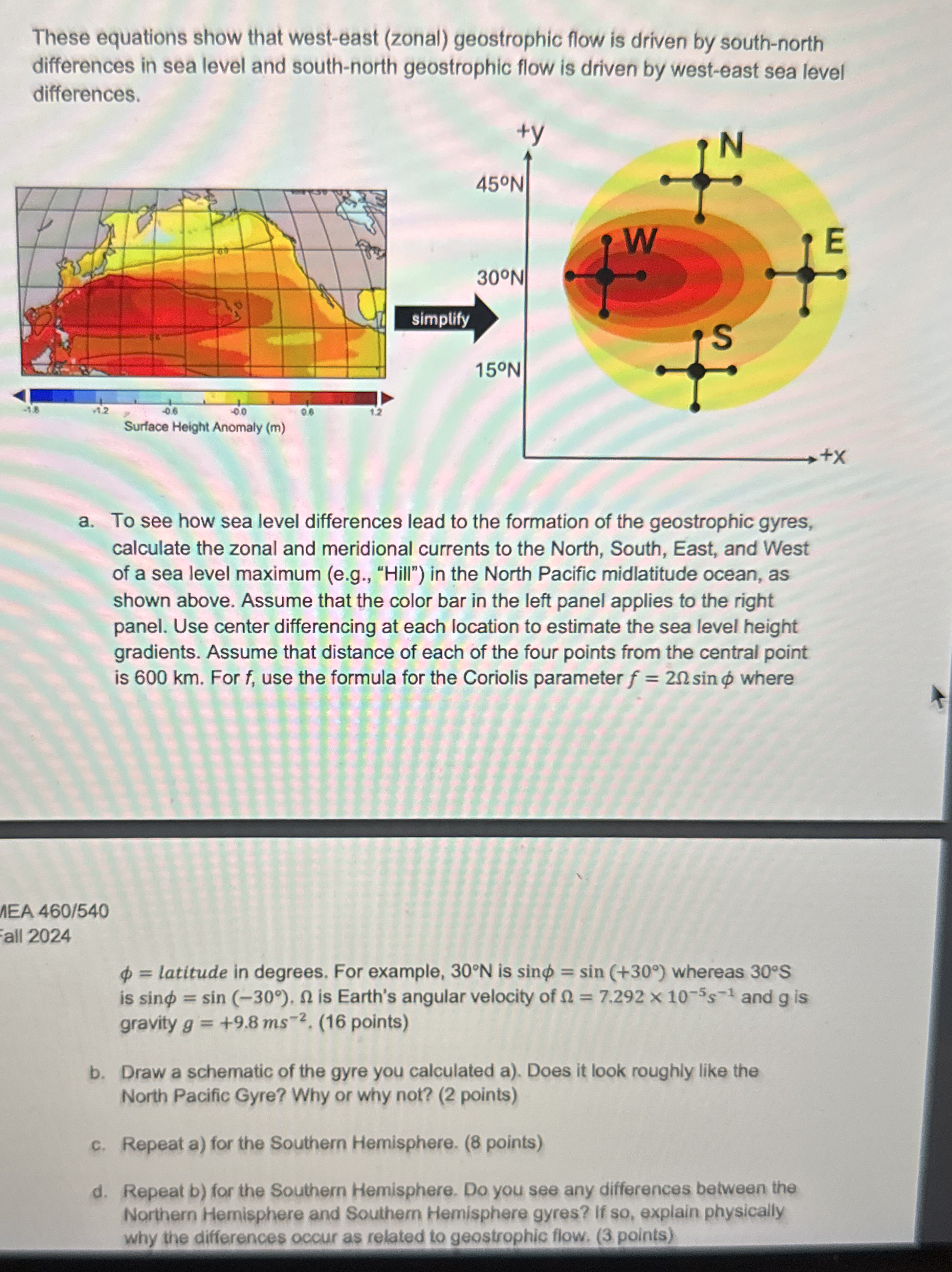 [Solved] These equations show that westeast (zonal) geostr