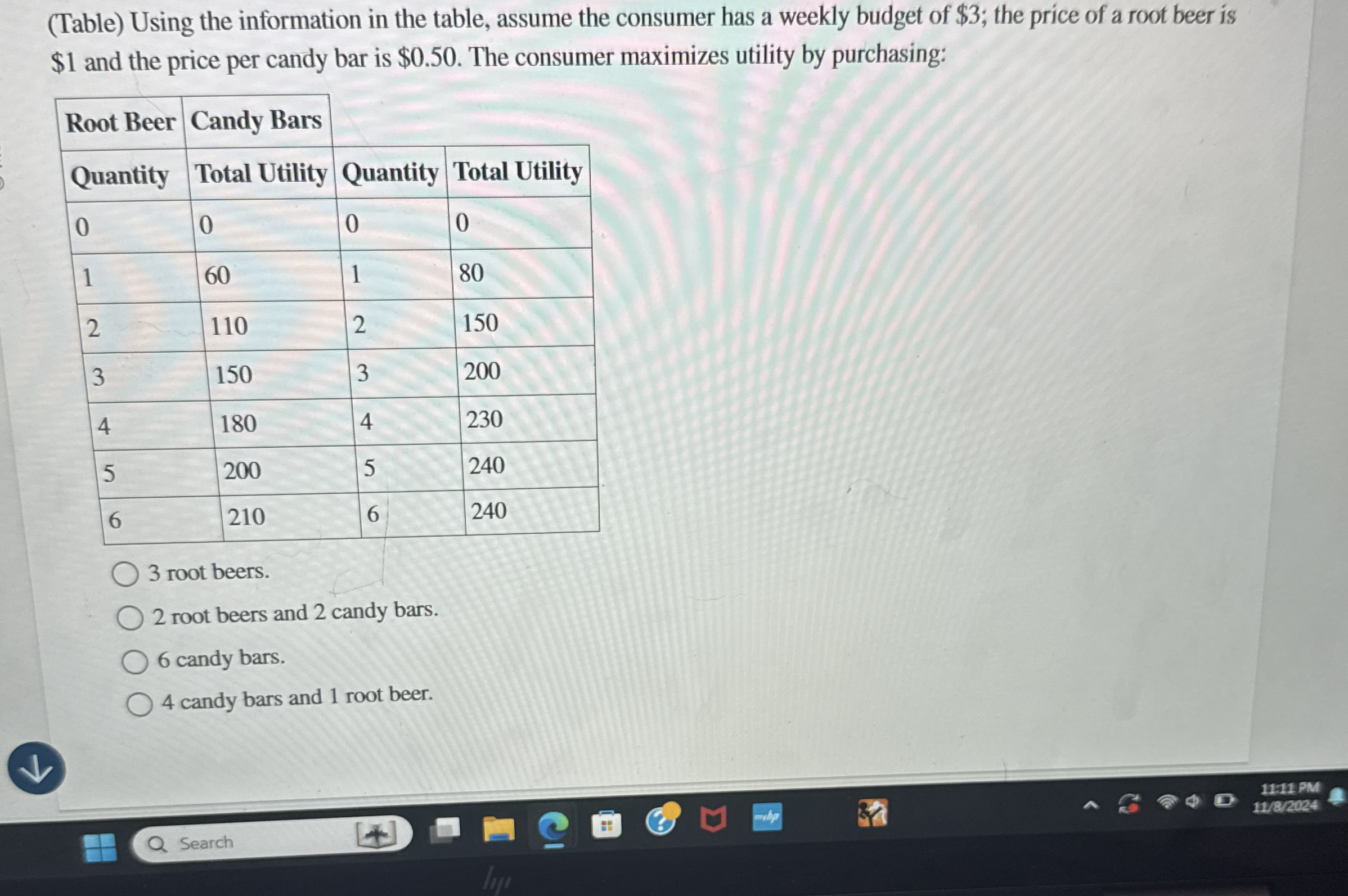 Solved (Table) ﻿Using the information in the table, assume | Chegg.com