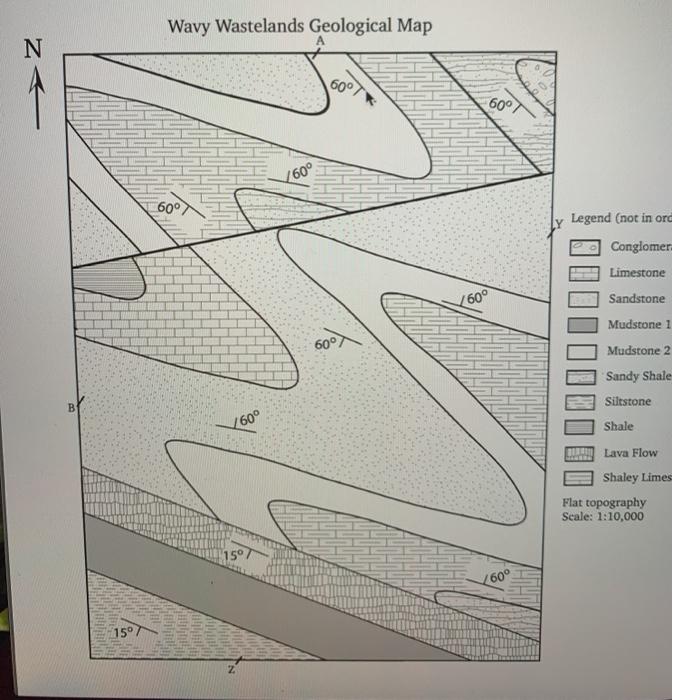 Solved The Following Geological Map Exercise Will Give You | Chegg.com