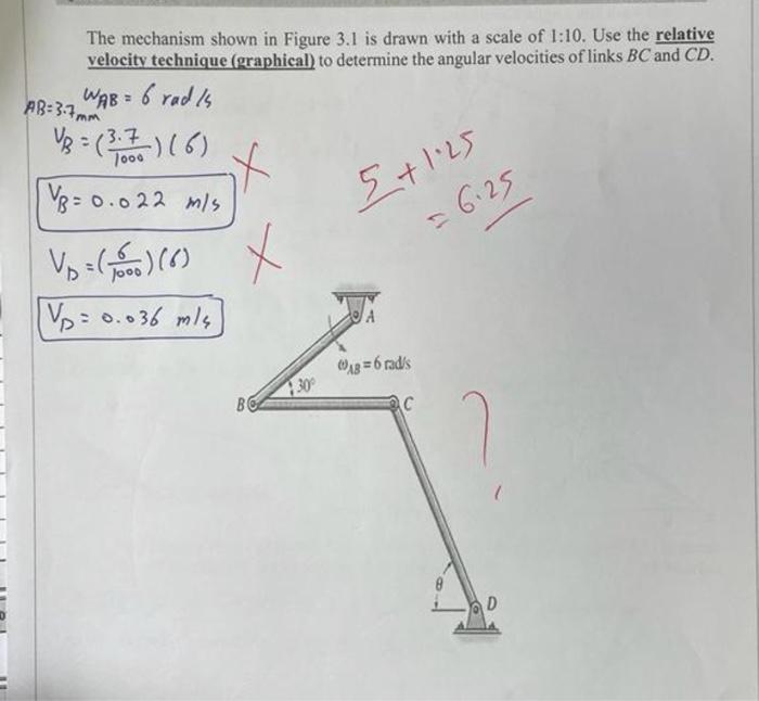 Solved The mechanism shown in Figure 3.1 is drawn with a | Chegg.com