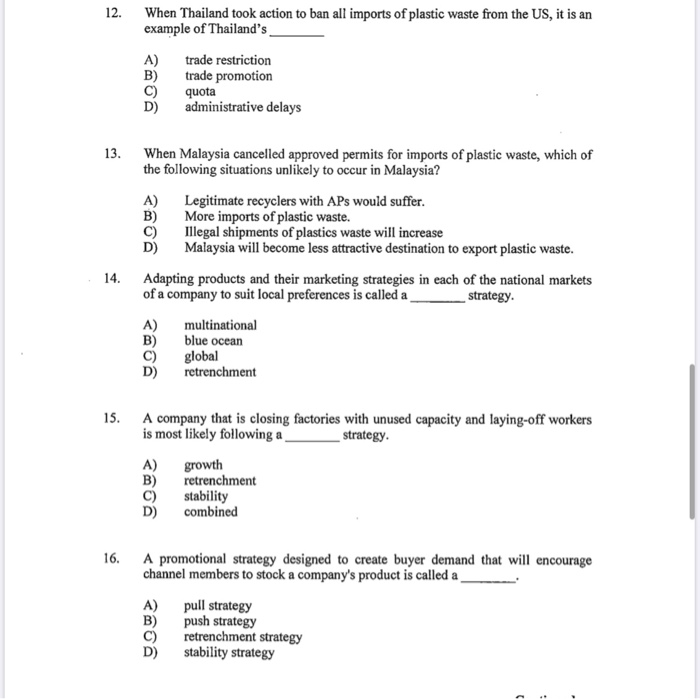 Solved PART A: MULTIPLE CHOICE (40 marks) Read each question | Chegg.com