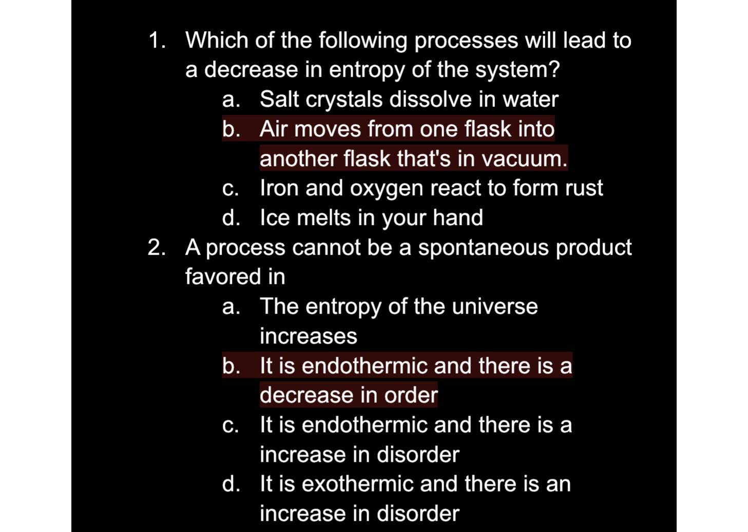 Solved Which of the following processes will lead to a | Chegg.com