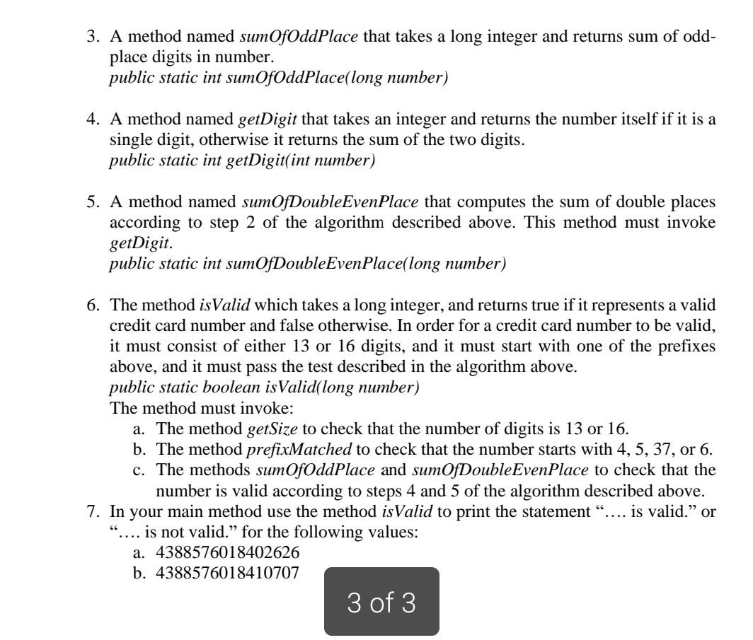 Solved Part-2: Credit card numbers follow certain patterns. | Chegg.com