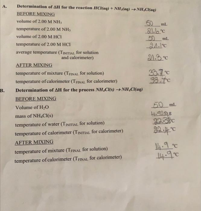 Solved 2. 2 Using The Data From The Table In Appendix II B | Chegg.com