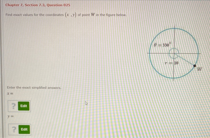 Solved Chapter 7, Section 7.3, Question 025 Find exact | Chegg.com