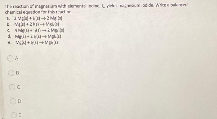 Magnesium iodine sale