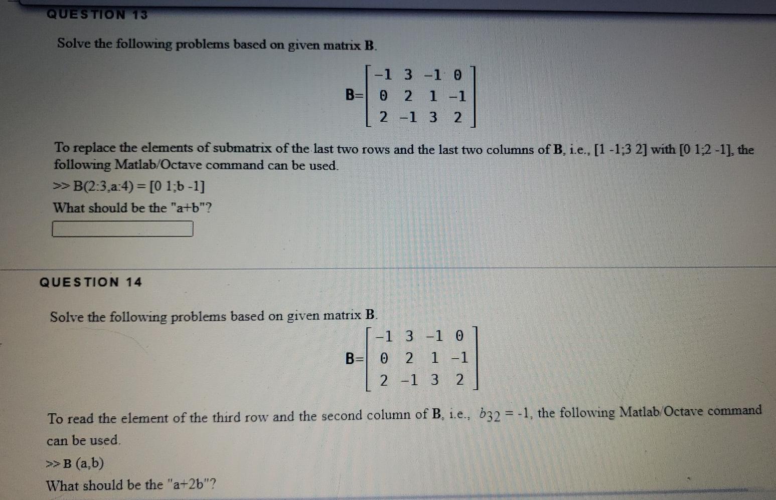 Solved QUESTION 1 Solve the following problems based on | Chegg.com