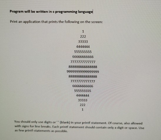 Solved Program will be written in e programming language | Chegg.com