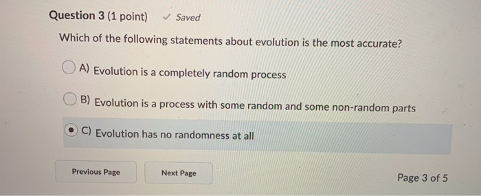Solved Question 3 (1 point) Saved Which of the following | Chegg.com
