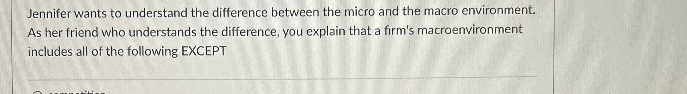 Solved Jennifer wants to understand the difference between | Chegg.com