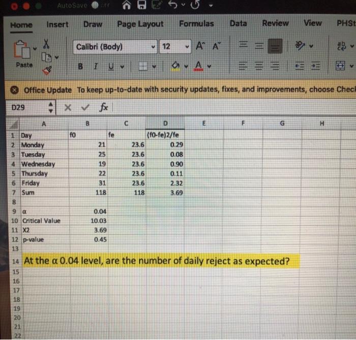 Solved AutoSave Home Insert Draw Page Layout Formulas Data | Chegg.com