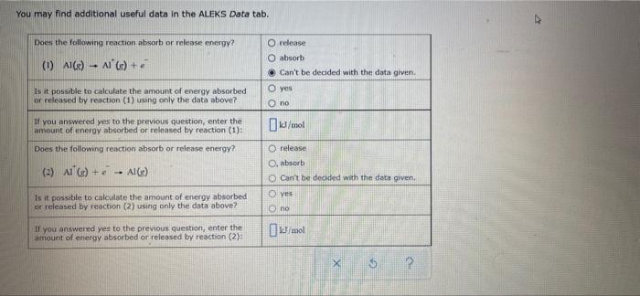 Solved Consider the following data for aluminum: atomic mass | Chegg.com